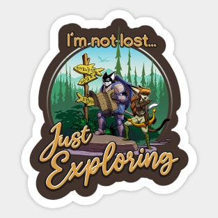 I'm Not Lost Just Exploring Sticker